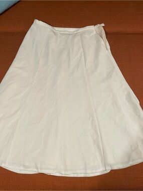 Karen Scott Classic White A-Line Skirt